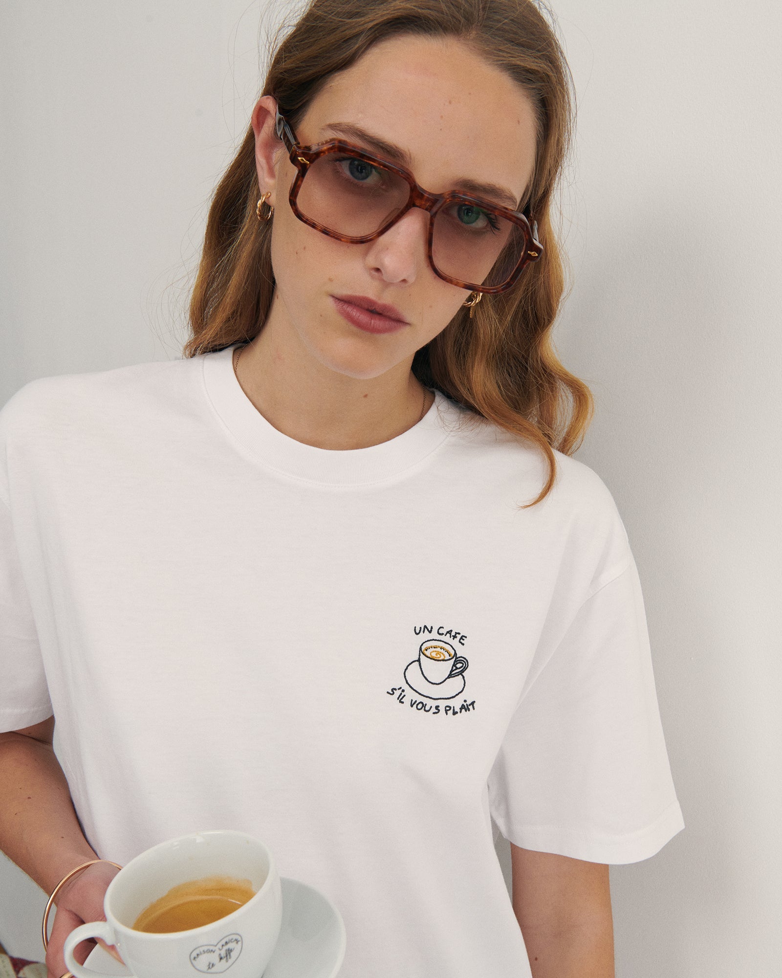 'café' Unisex popincourt t-shirt
