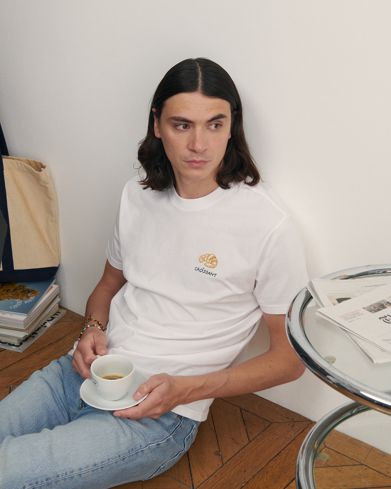 'café' Unisex popincourt t-shirt